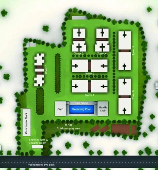 Master Plan of Golden Opulence in Poonamallee, Chennai - Image 130904