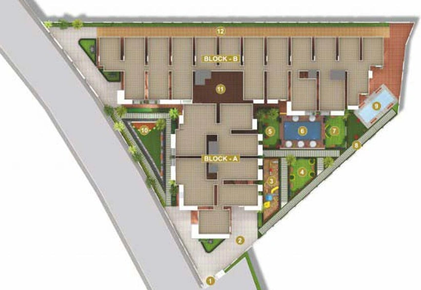 Master Plan of Adithya Esquina in Varthur, Bangalore - Image 130923