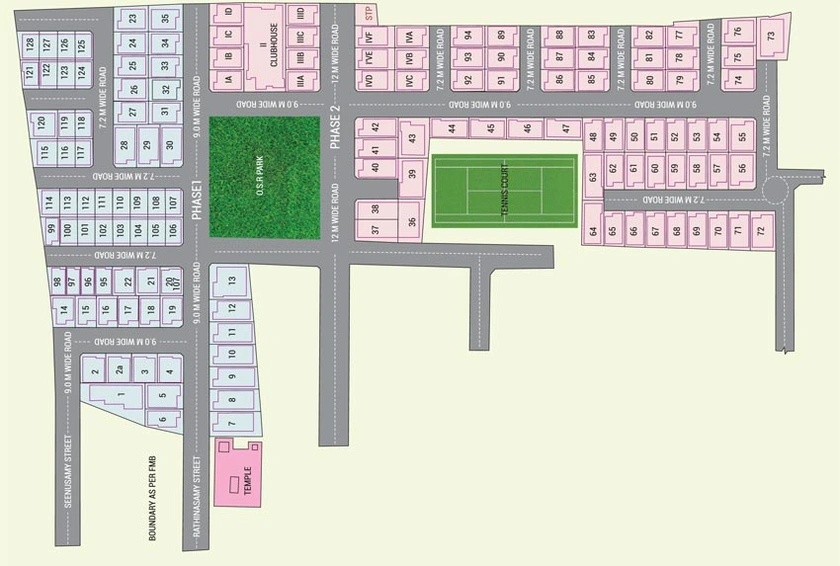 Master Plan of Poomalai The Wind in Kolapakkam, Chennai - Image 130932