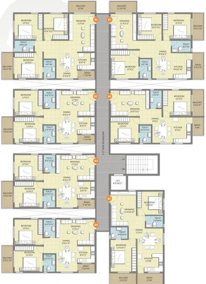 Floor Plan of Adithya Frondoso in Varthur, Bangalore - Image 130941