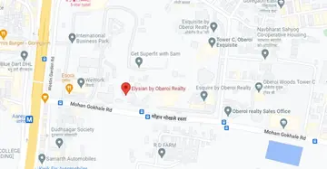 Location of Oberoi Elysian - Image 27505