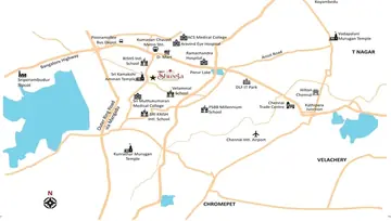 Location of Cybercity Shreeja Meadows - Image 131018