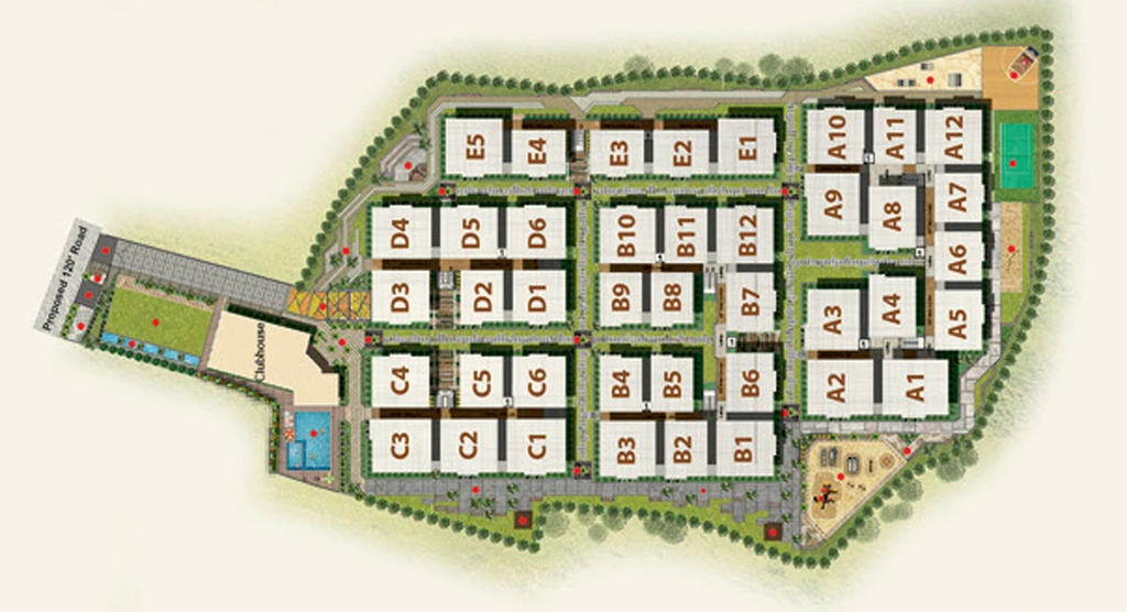 Master Plan of Fortune Green Golden Oriole in Manikonda, Hyderabad - Image 131100
