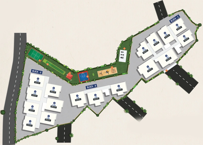 Master Plan of Fortune Greenhomes Swan in Nizampet, Hyderabad - Image 131116