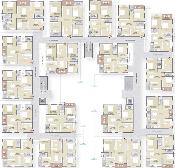 Floor Plan of Giridhari Murari in Kismatpur, Hyderabad - Image 131167