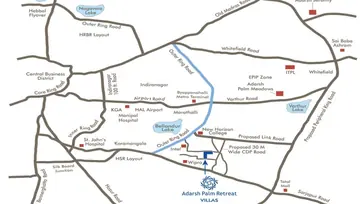 Location of Adarsh Palm Retreat Villas - Image 131232