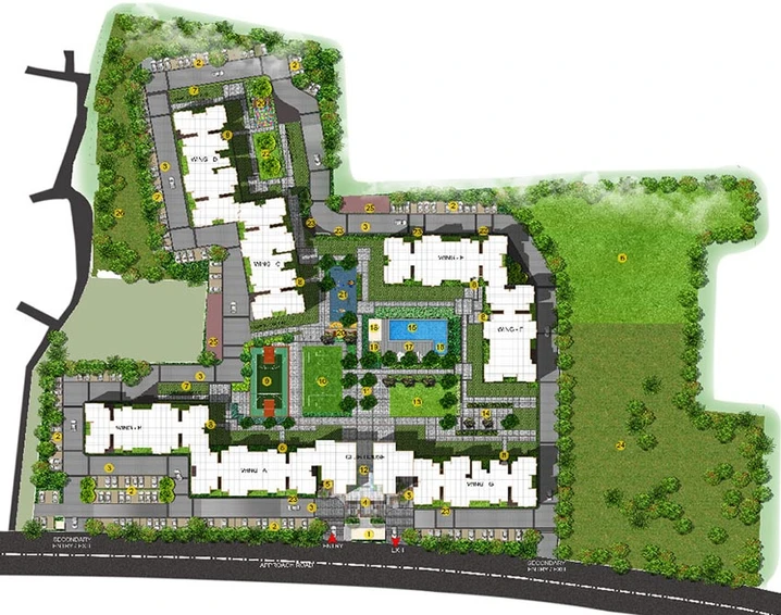 Master Plan of Ajmera Lugaano in Yelahanka, Bangalore - Image 131298