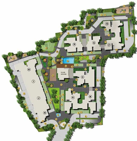 Master Plan of Ajmera Stone Park in Electronic City, Bangalore - Image 131314