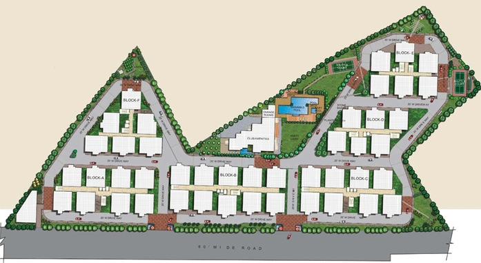 Master Plan of Vertex Sadguru Krup in Nizampet, Hyderabad - Image 131353