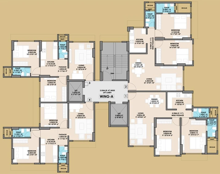 Floor Plan of Jaydeep Celestia in Mulund East, Mumbai - Image 92258