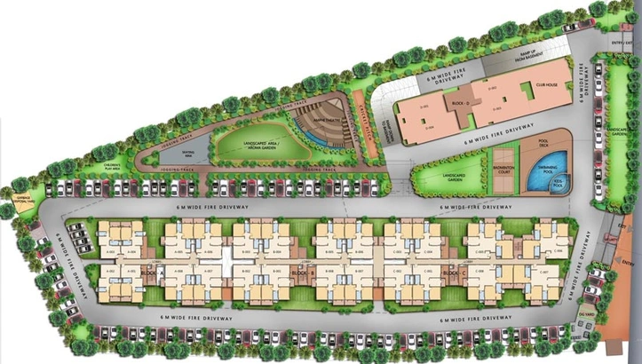 Master Plan of Definer Kingdom 2 in Budigere Road, Bangalore - Image 131609