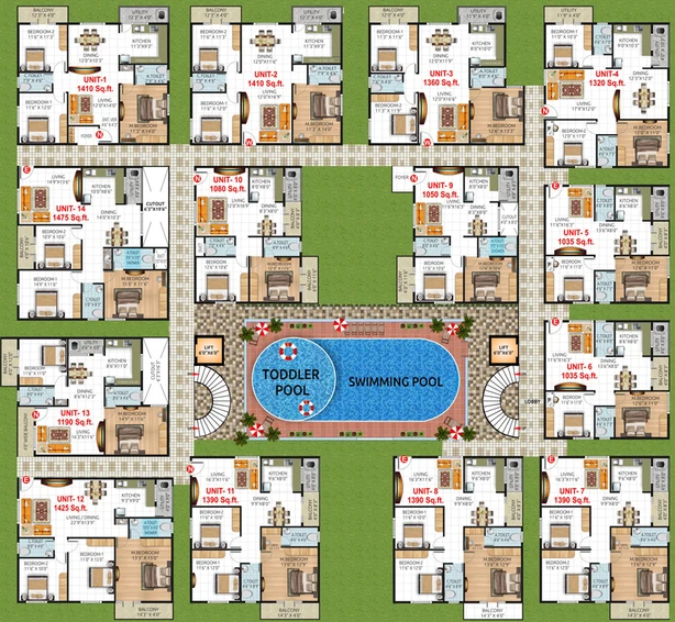 Floor Plan of Sri Vara Vivanta in Uttarahalli, Bangalore - Image 131638