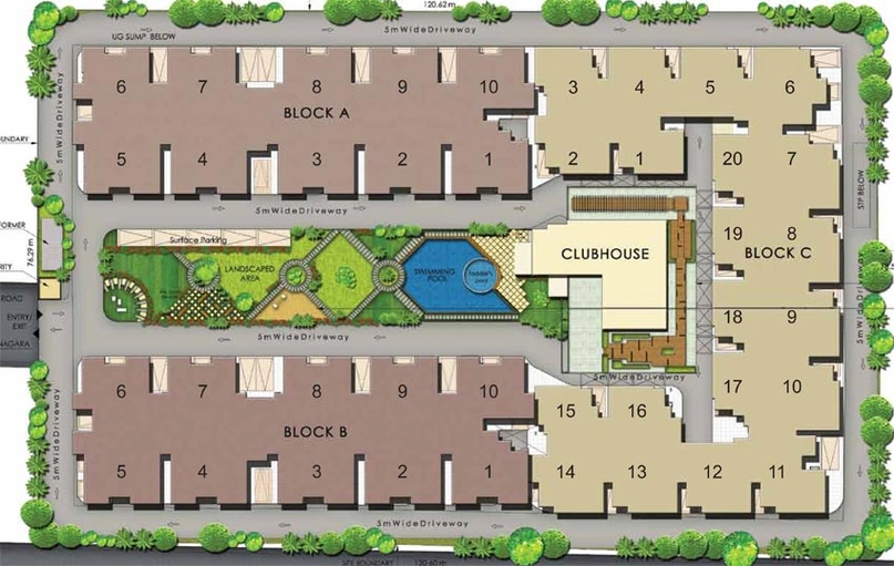 Master Plan of Dhammanagi Lilium Gardenia in Hegde Nagar, Bangalore - Image 131662