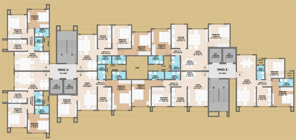 Floor Plan of Jaydeep Crest in Mulund East, Mumbai - Image 92269