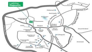Location of Lalitha Majestic - Image 131674