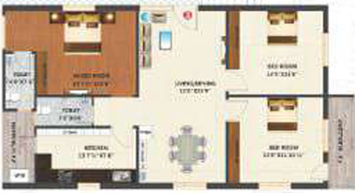 3 BHK Flat in SBSV Avataar in Chandanagar, Hyderabad - Image 803538