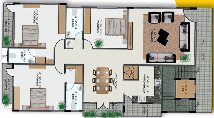 3 BHK Flat in SCC Vasuda in Uttarahalli, Bangalore - Image 803539