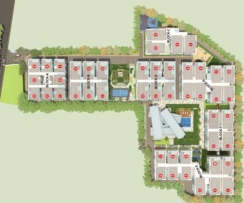Master Plan of Sivaa The Lawnz in Kokapet, Hyderabad - Image 131712