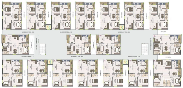 Floor Plan of Sri RKs Brundavanam in Patancheru, Hyderabad - Image 131730