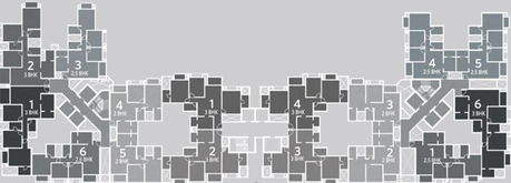 Floor Plan of Hiranandani Glen Gate in Hebbal, Bangalore - Image 131810