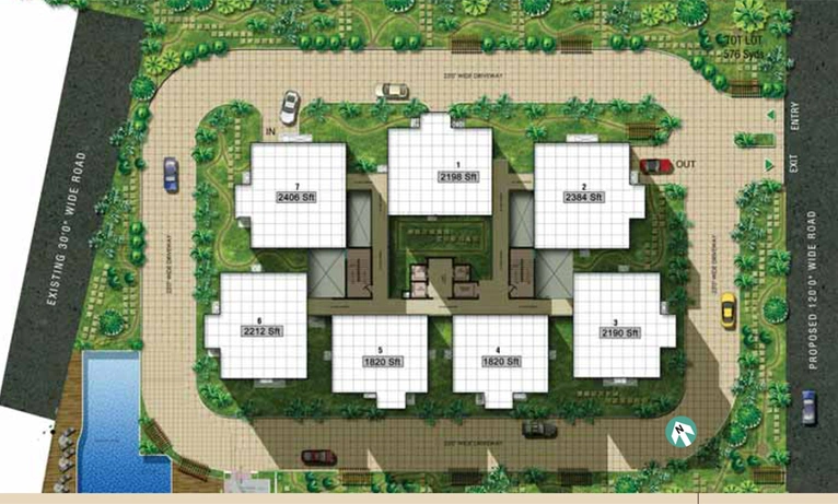 Master Plan of Aparna Aura in Shaikpet, Hyderabad - Image 131782
