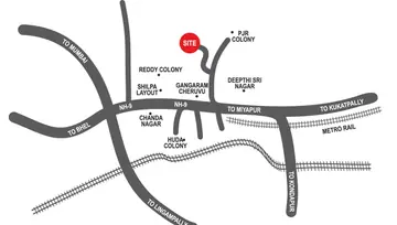 Location of Aparna Hillpark Gardenia - Image 131799