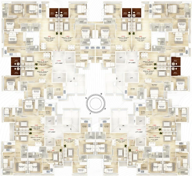 Floor Plan of Shilpriya Silicon Heritage in Chembur West, Mumbai - Image 92279