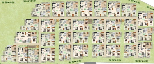 Floor Plan of Varshini Residency in Uttarahalli, Bangalore - Image 136162