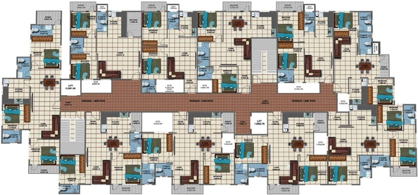 Floor Plan of Jhanavi Capetown in Electronic City, Bangalore - Image 131830