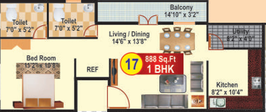 1 BHK Flat in SRI Infra Heights in Electronic City, Bangalore - Image 803612