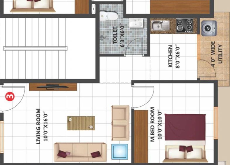 1 BHK Flat in Habulus Classic in Electronic City, Bangalore - Image 803620