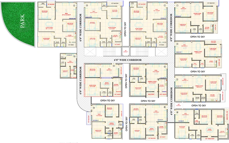 Floor Plan of NSK Bliss Lands in Madeenguda, Hyderabad - Image 131859