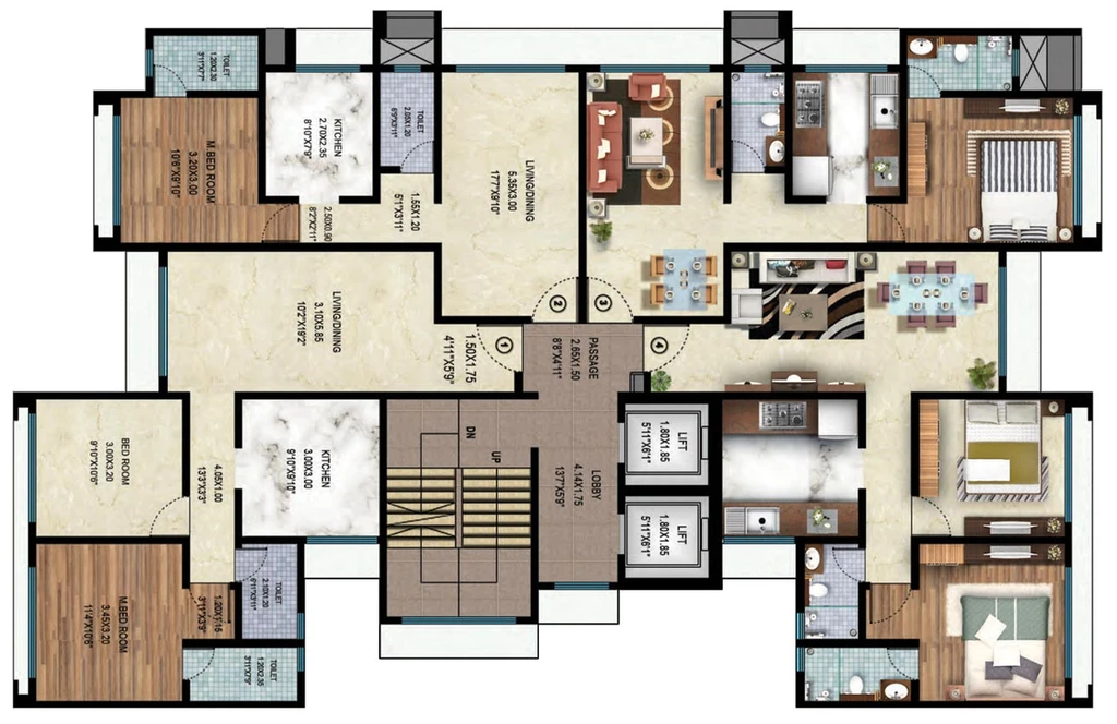 Floor Plan of Shilpriya Silicon Enclave in Chembur West, Mumbai - Image 92000