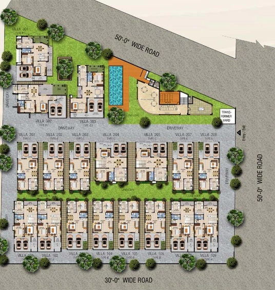 Master Plan of MMRF Vista Oceana in Padur, Chennai - Image 131887