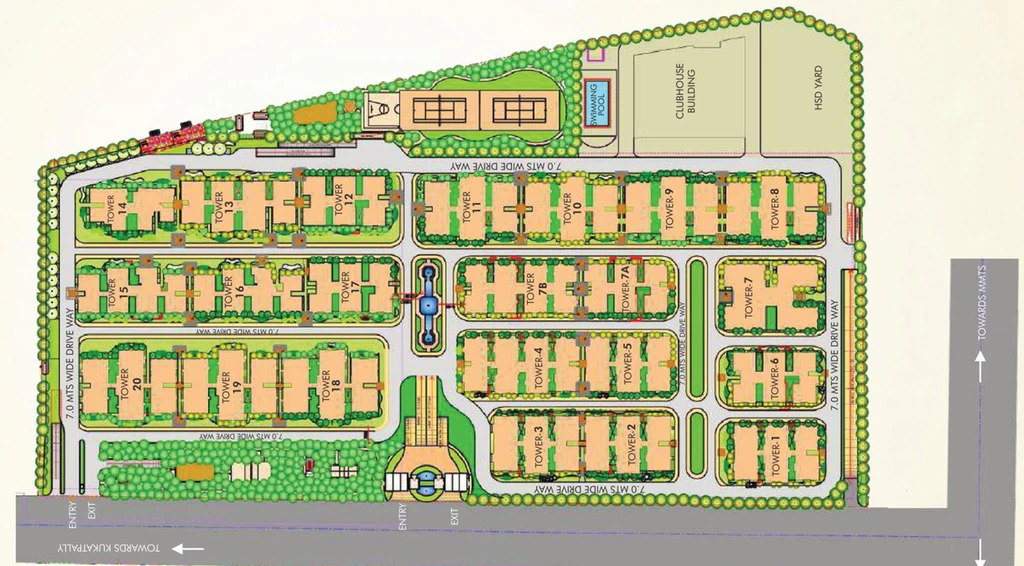 Master Plan of Prajay Megapolis in Kukatpally, Hyderabad - Image 131895