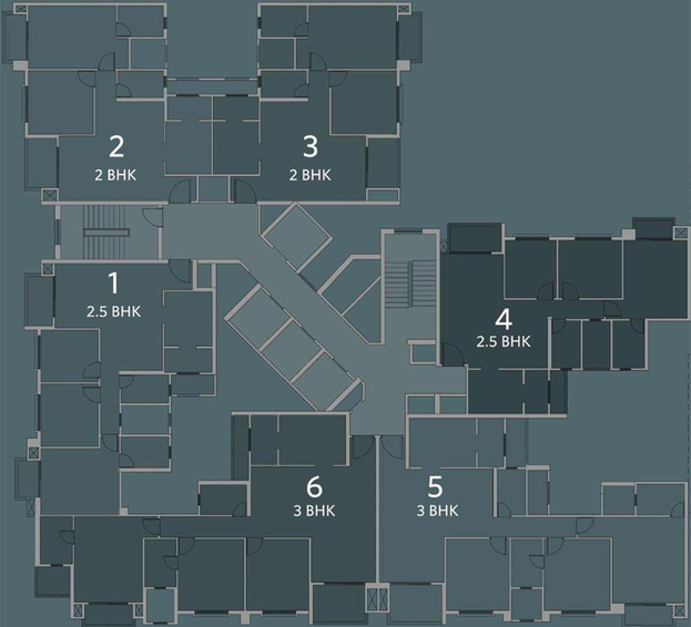 Floor Plan of Evita - House of Hiranandani in Bannerghatta, Bangalore - Image 131902