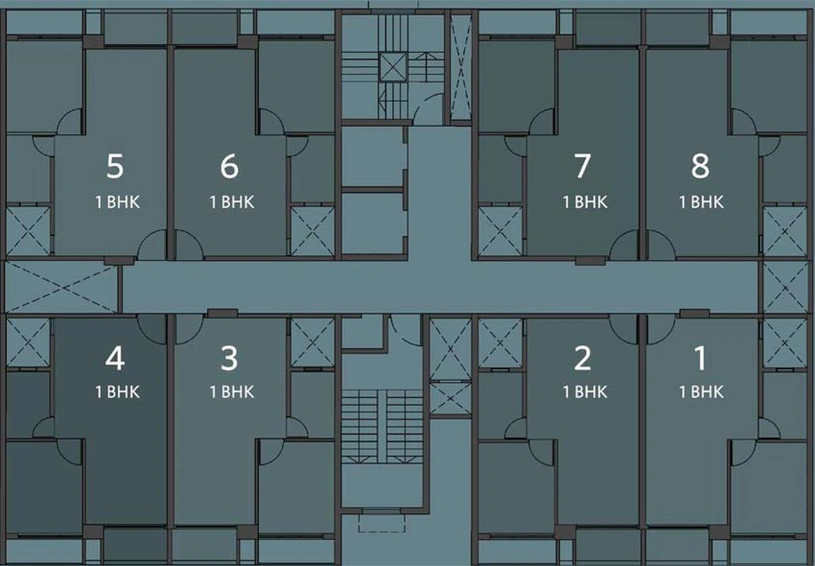 Floor Plan of Torino - House of Hiranandani in Bannerghatta, Bangalore - Image 131917