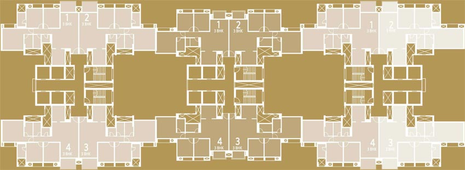 Floor Plan of Club Meadows - House of Hiranandani in Bannerghatta, Bangalore - Image 131951