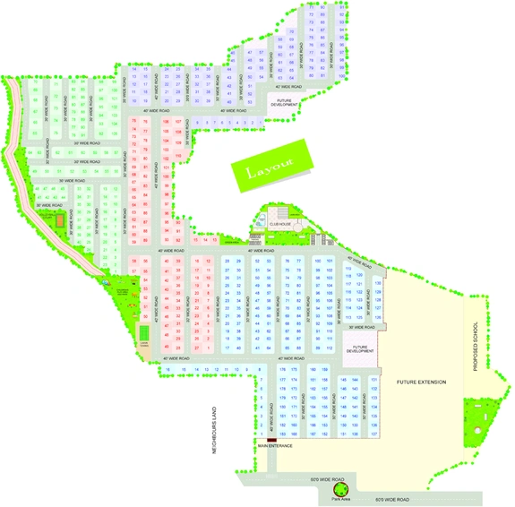 Master Plan of Praneeth Pranav County in Beeramguda, Hyderabad - Image 132026
