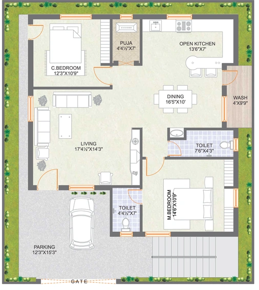 2 BHK House/Villa in Praneeth Pranav Meadows in Bowrampet, Hyderabad - Image 803700
