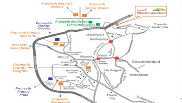 Location of Praneeth Pranav Meadows - Image 132032