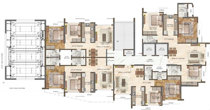 Floor Plan of Sigma Bharti Aarambh in Chembur West, Mumbai - Image 92008