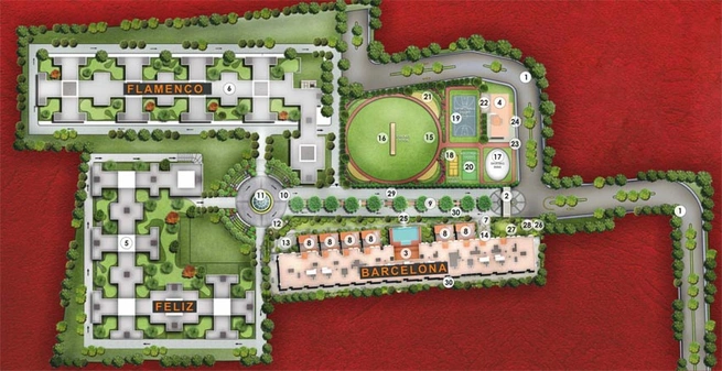 Master Plan of XS Real Catalunya City in Siruseri, Chennai - Image 132096