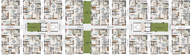 Floor Plan of Rishis Sais Four Seasons in Miyapur, Hyderabad - Image 132135