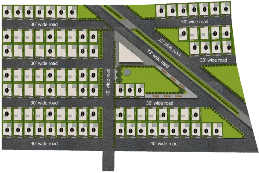 Master Plan of Suprabhat Township in Narapally, Hyderabad - Image 132200