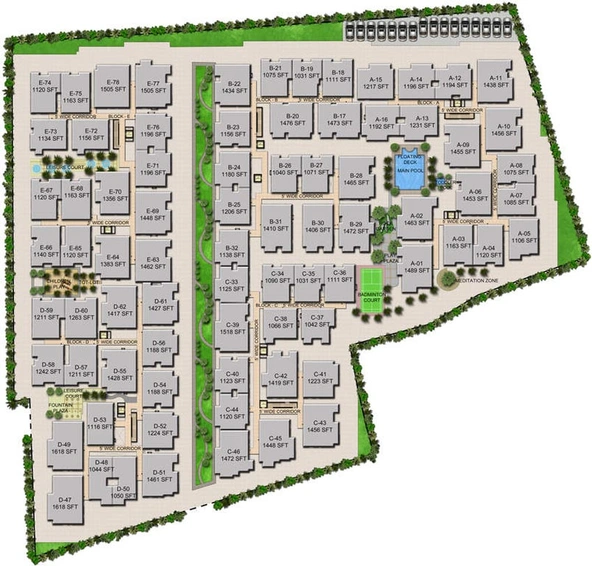 Master Plan of Mahaveer Zephyr in Bommanahalli, Bangalore - Image 132224