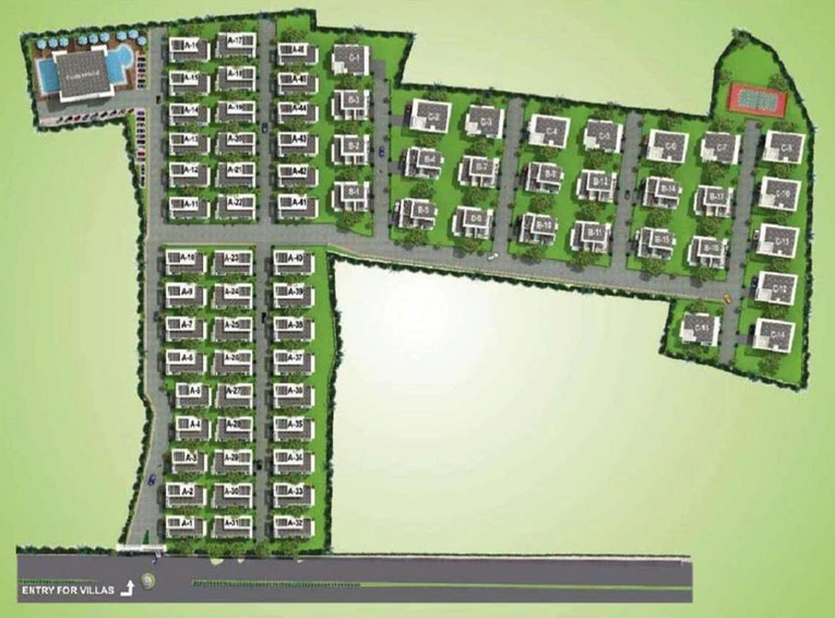 Master Plan of Myans Luxury Villas in East Coast Road, Chennai - Image 132265
