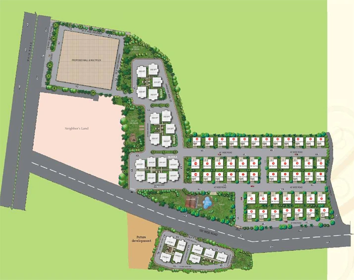 Master Plan of Aditya Empress Park in Shaikpet, Hyderabad - Image 132276