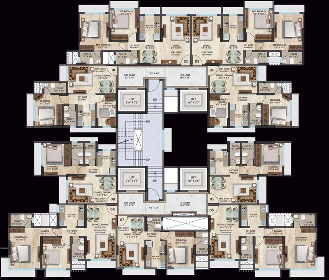 Floor Plan of Somani 72 East in Andheri East, Mumbai - Image 92294