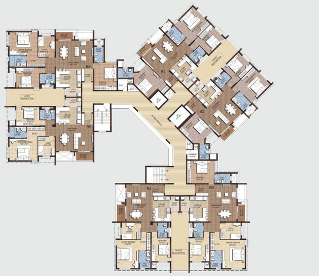 Floor Plan of Akshaya Tango in Thoraipakkam, Chennai - Image 132313